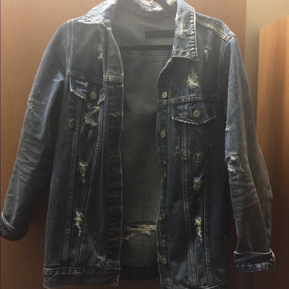 Oversized denim jacket